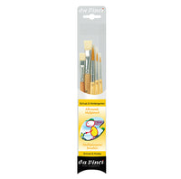 Σετ πινέλων ζωγραφικής е da Vinci JUNIOR 4211 για σχολείο και hobby - 5 τεμάχια