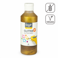 Χρώμα με γκλίτερ Creall Glitter 250 ml - χρυσό