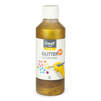 Χρώμα με γκλίτερ Creall Glitter 250 ml - χρυσό