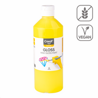 Γυαλιστερό πολυβινυλικό χρώμα Creall Gloss 500 ml – ανοιχτό κίτρινο