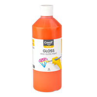 Γυαλιστερό πολυβινυλικό χρώμα Creall Gloss 500 ml – πορτοκαλί