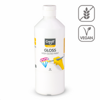 Γυαλιστερό πολυβινυλικό χρώμα Creall Gloss 500 ml – λευκό