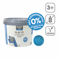 Άμμος πλαστελίνης Creall Play it! 750 g σε βαζάκι – μπλε