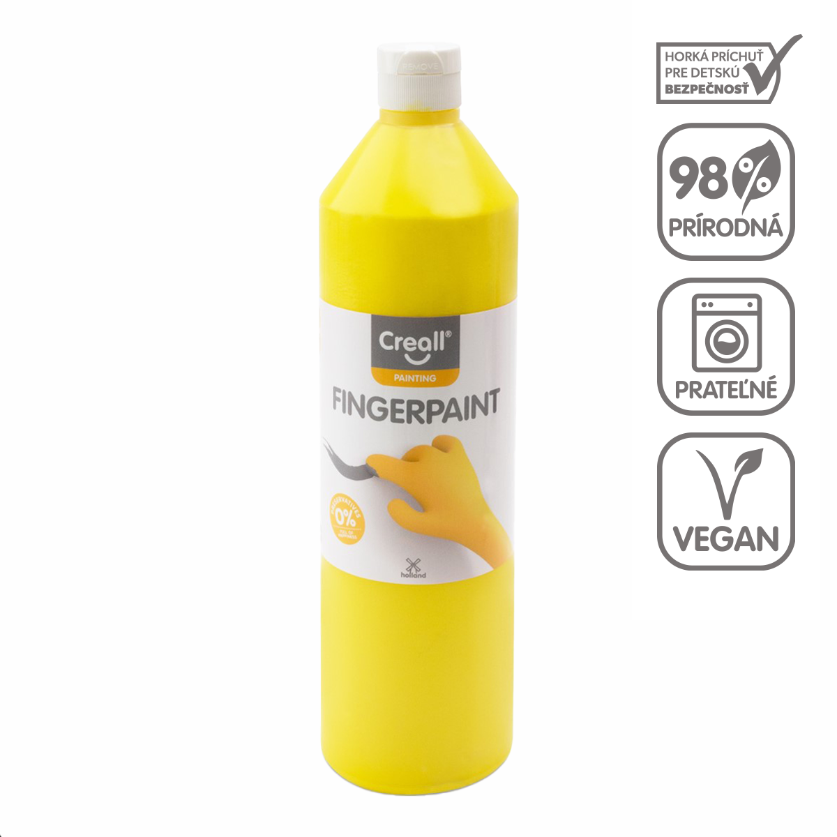 Δακτυλομπογιά Creall - 750 ml – κίτρινο