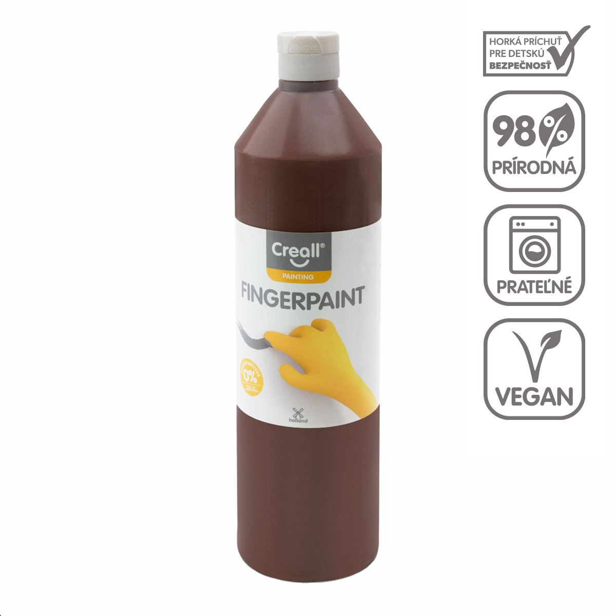 Δακτυλομπογιά Creall - 750 ml – καφέ