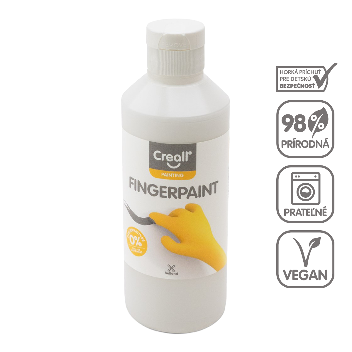 Δακτυλομπογιά Creall 250 ml – λευκό