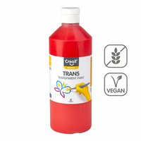 Διάφανο χρώμα Creall 500 ml – κόκκινο