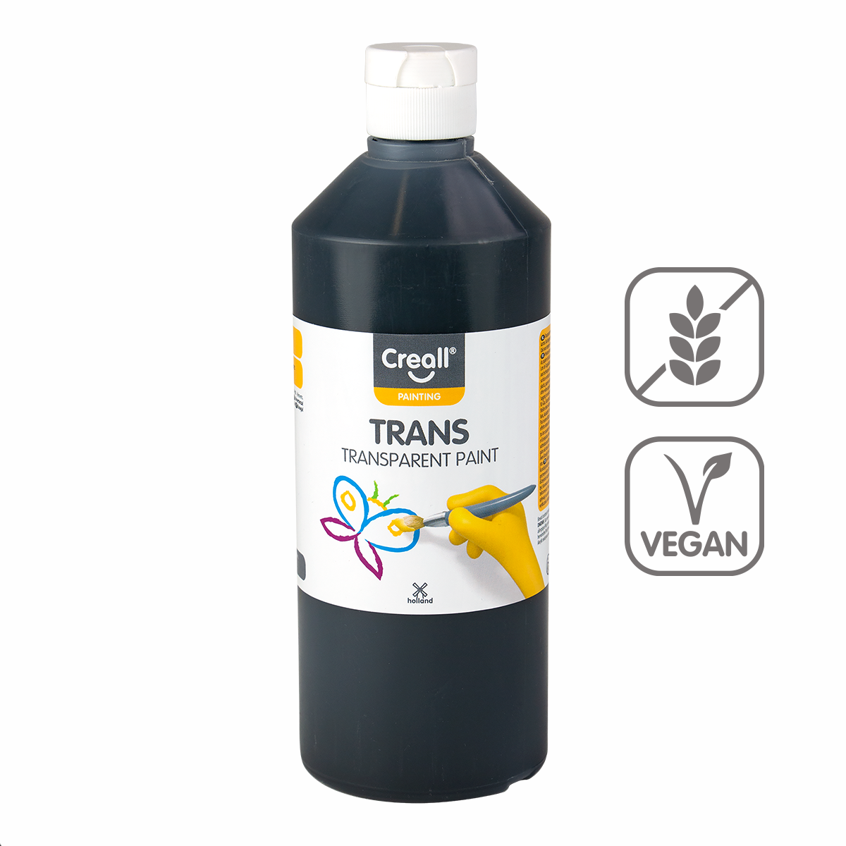 Διάφανο χρώμα Creall 500 ml – μαύρο