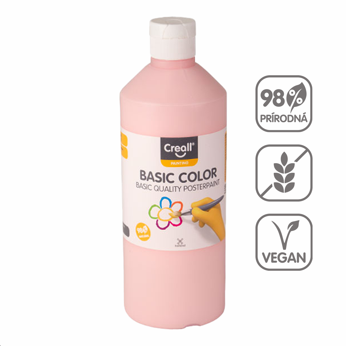Τέμπερα Creall 500 ml – Παστέλ κόκκινο