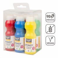 Σετ τέμπερες με σφουγγαράκι Creall Spongy – 6 × 70 ml