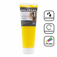 Ακρυλικό χρώμα Molenaer 250 ml – κίτρινο