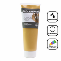 Ακρυλικό χρώμα Molenaer 250 ml – χρυσό