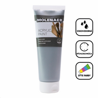 Ακρυλικό χρώμα Molenaer 250 ml – ασημί