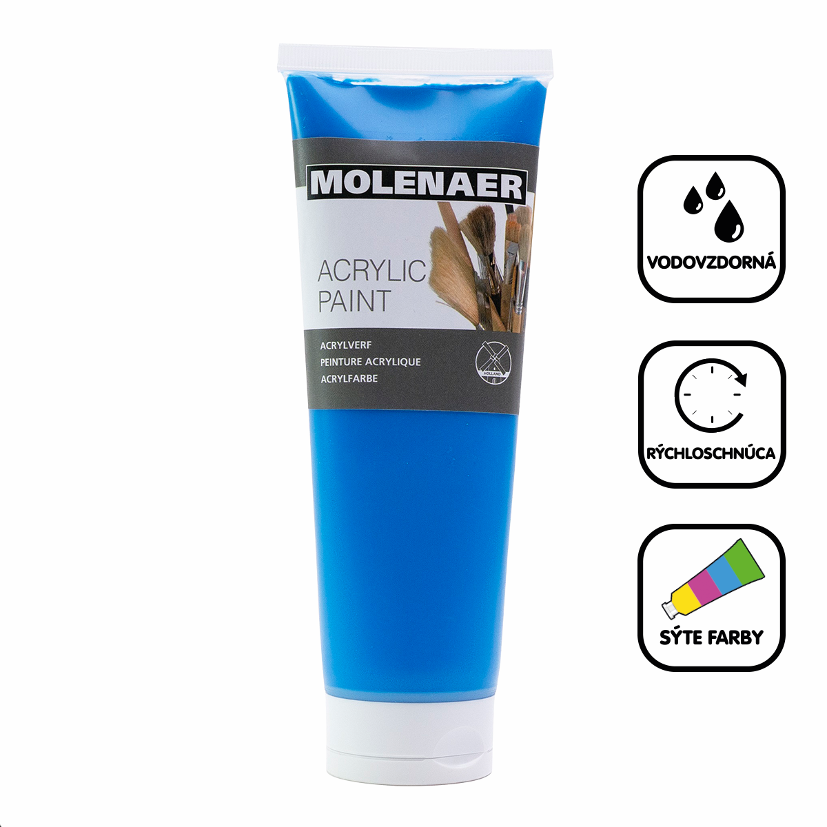 Ακρυλικό χρώμα Molenaer 250 ml – μπλε