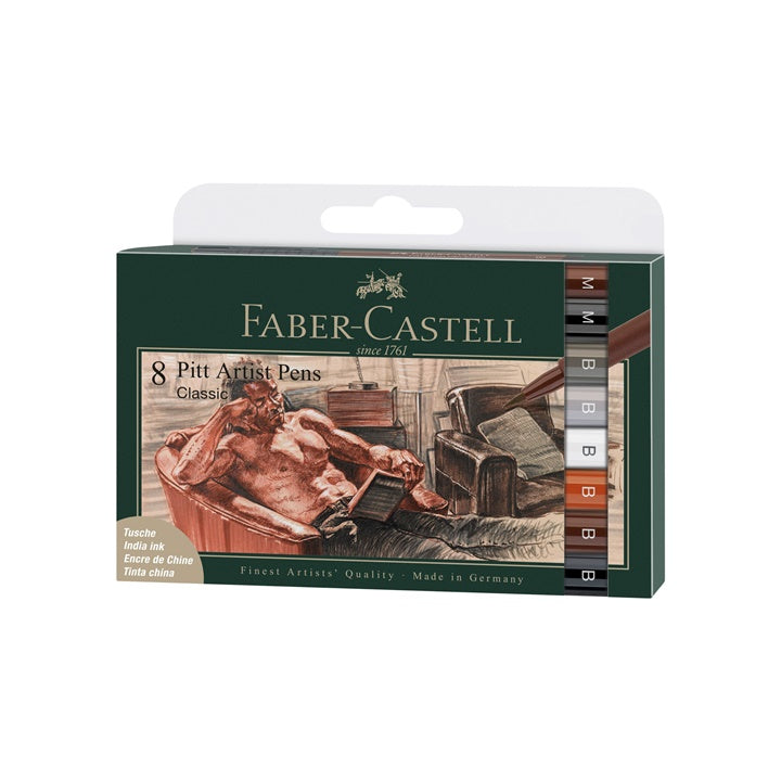 PITT μαρκαδίροι brush Classic set - 8 kom