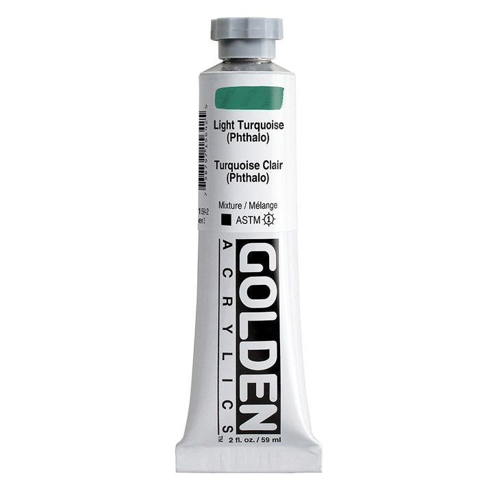 GOLDEN βαριά ακρυλική μπογιά 59 ml – 1564 ανοιχτό τυρκουάζ (ftalo)