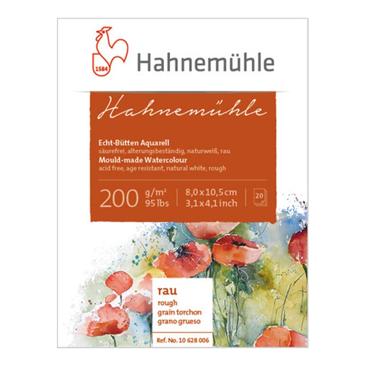 Hahnemühle Rough Watercolor Paper 8x10.5 cm