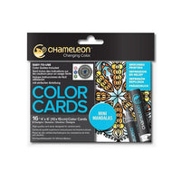 Καρτουλές για χρωματισμό Chameleon - Mini Mandalas 16 τεμ