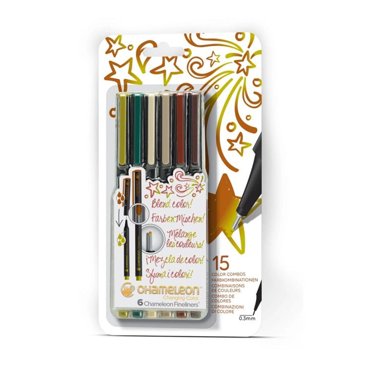 Μαρκαδοροι Chameleon Nature Colors -6 κομμάτια