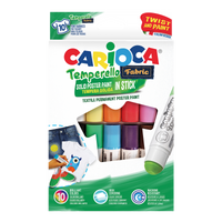 Carioca τέμπερες υφάσματος σε στικ – σετ 10 τμχ