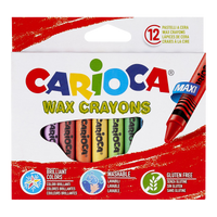 Κηρομπογιές Carioca Maxi, 12 τμχ