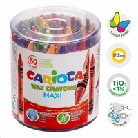 Carioca Maxi κηρομπογιές, 50 τμχ