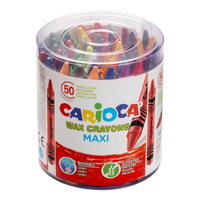 Carioca Maxi κηρομπογιές, 50 τμχ