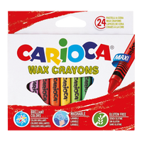Κηρομπογιές Carioca Maxi, 24 τμχ