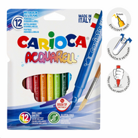 Μαρκαδόροι ακουαρέλας Carioca, 12 τμχ, διάφορα χρώματα