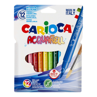 Μαρκαδόροι ακουαρέλας Carioca, 12 τμχ, διάφορα χρώματα