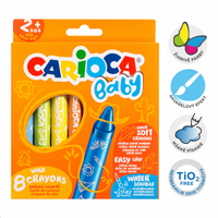 Κηρομπογιές Carioca Baby Wild 2+, 8 τμχ