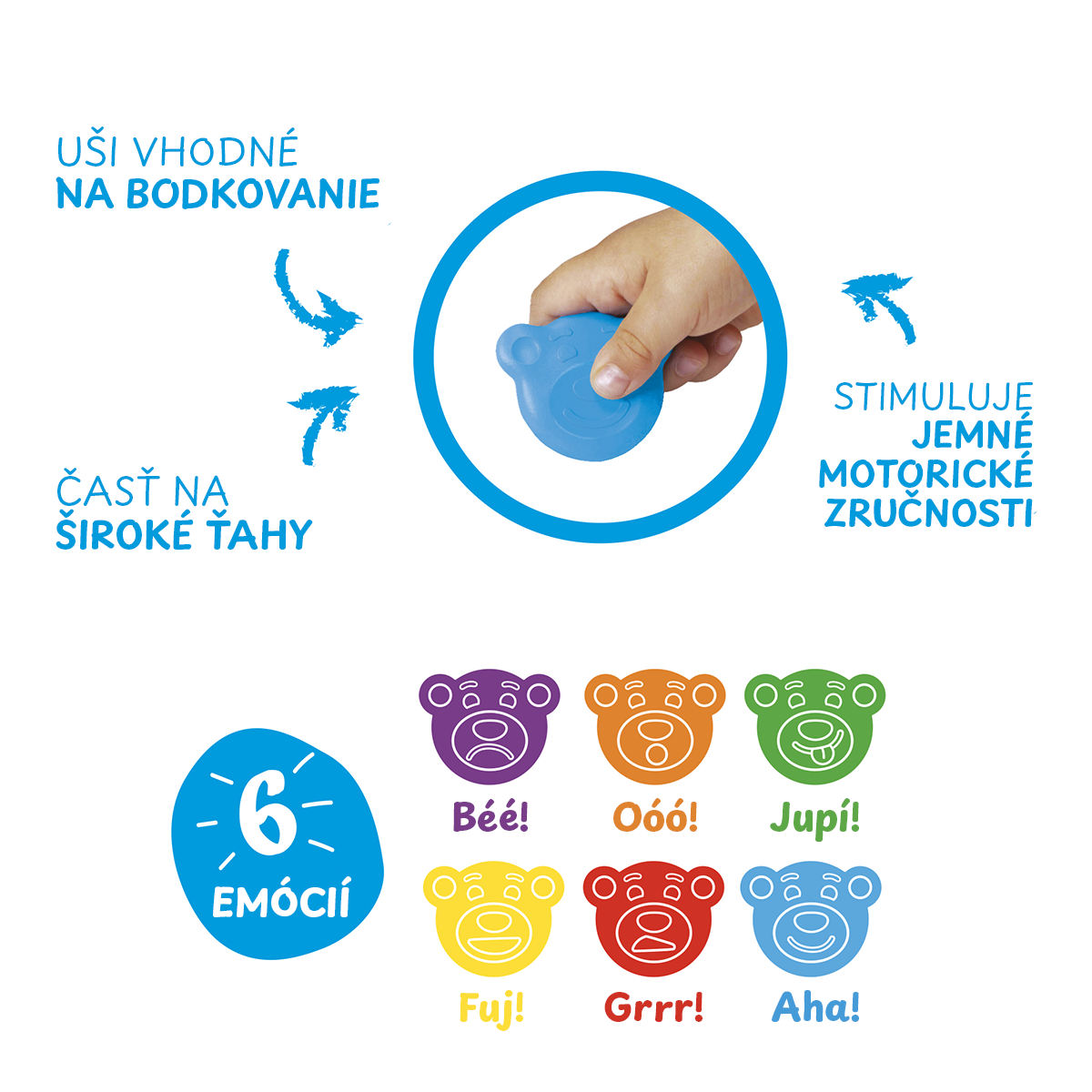 Κηρομπογιές Carioca Baby Wild 2+, 8 τμχ