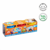Carioca Baby Do 1+ πλαστελίνη μοντελισμού, 3 × 75 g, διάφορα χρώματα