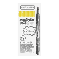 Λεπτοί μαρκαδόροι Carioca Fineliner 0,5 mm – 12 τμχ