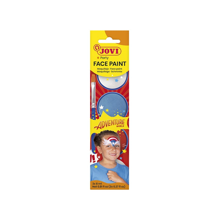 Σετ βαφής προσώπου Adventure με αξεσουάρ 3 x 8 ml