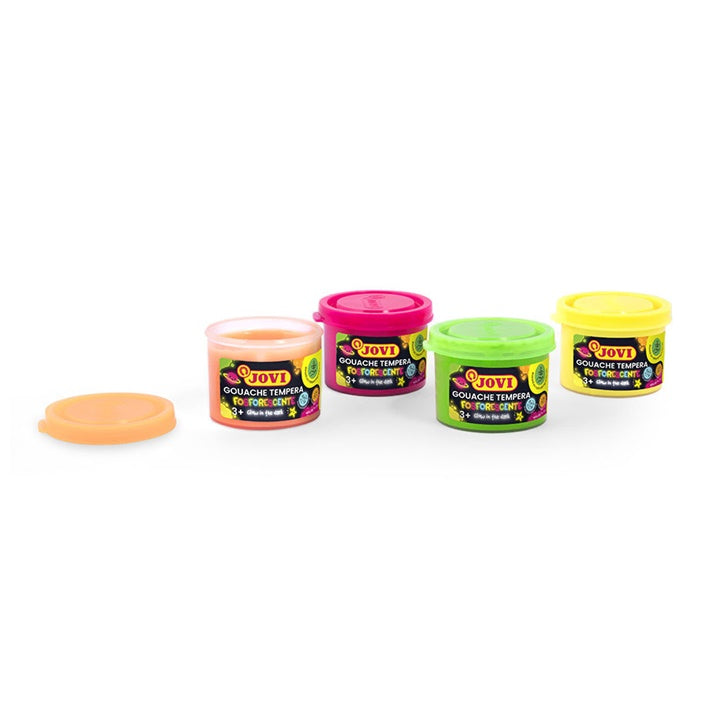 JOVI χρώματα νέον τέμπερας 4x35 ml