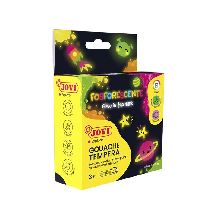 JOVI χρώματα νέον τέμπερας 4x35 ml
