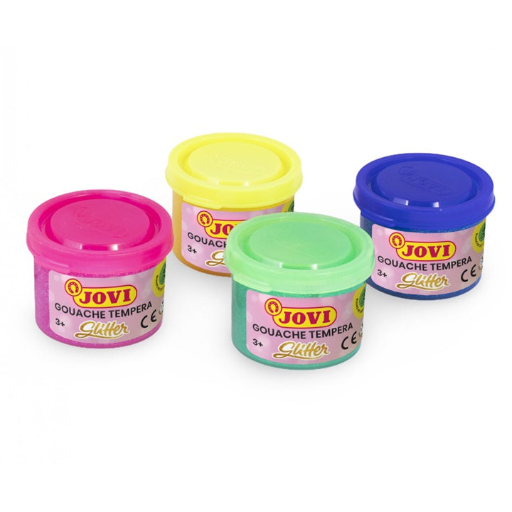 JOVI χρώματα τέμπερας με λάμψη 4x35 ml