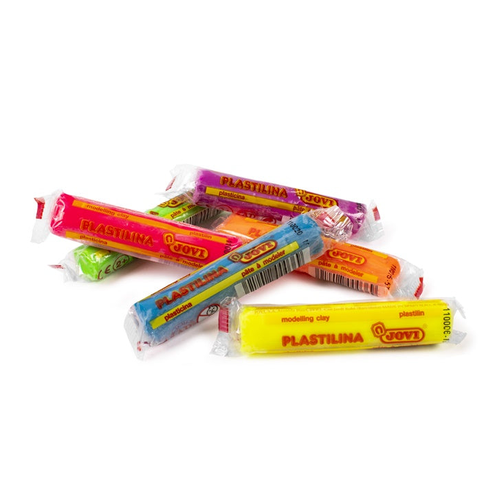 JOVI Πλαστελίνη σε αποχρώσεις νέον 6 x 15 g