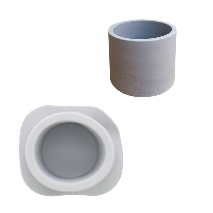 Καλούπι σιλικόνης για χύτευση 10x6.8cm - Στρογγυλή γλάστρα λουλουδιών