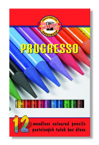 Σετ κραγιονια παστελ PROGRESSO - 12 τεμαχια