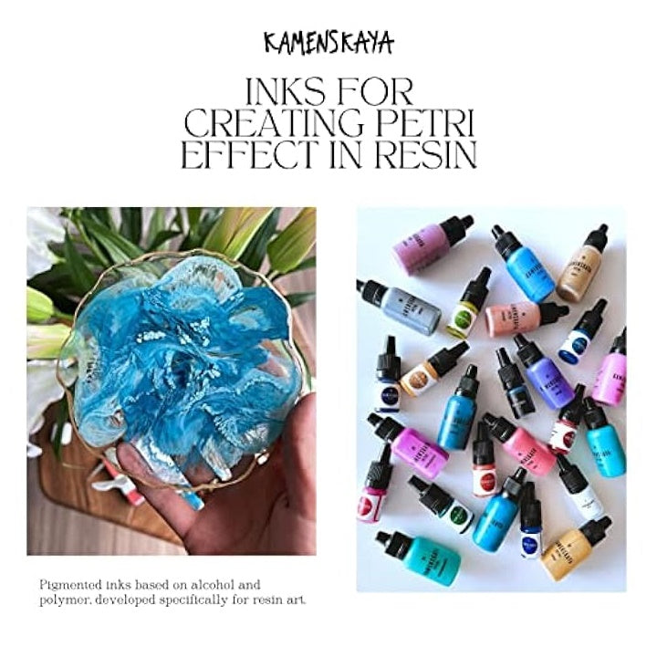 Μίνι σετ PETRI INKS KAMENSKAYA για ρητίνη 13 x 5 ml