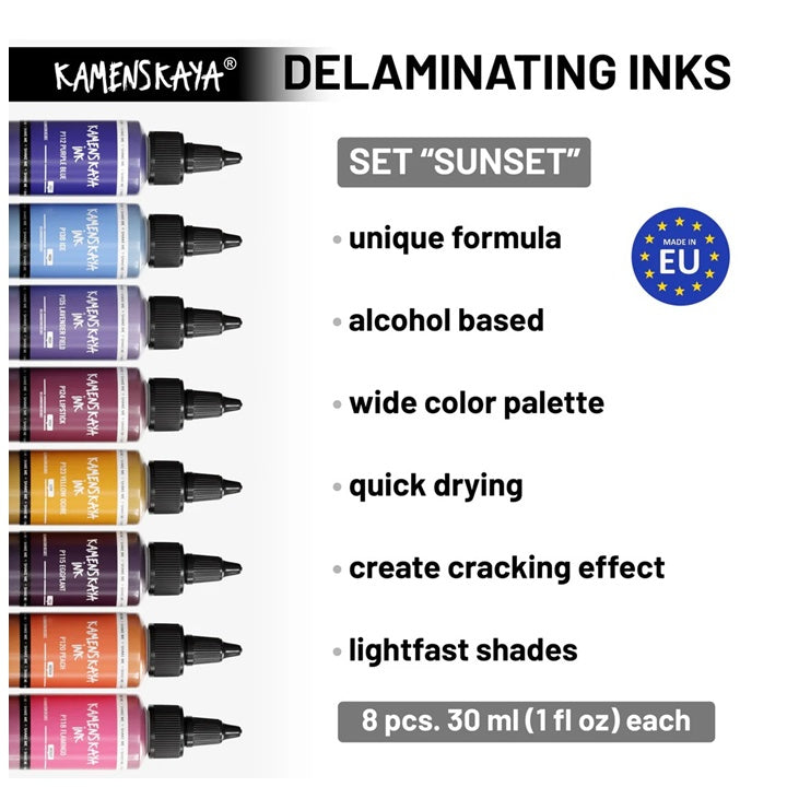 KAMENSKAYA 'Sunset' Σετ μελάνης αποκόλλησης 'Sunset'