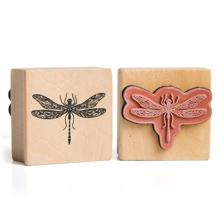 Ξύλινη σφραγίδα Dragonfly