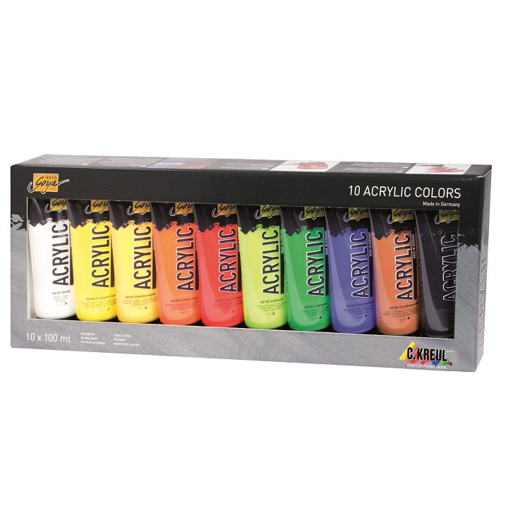 Ακρυλικά χρώματα Solo Goya / set 10 X 100 ml