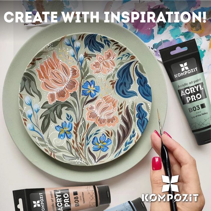 ACRYL PRO Σύνθετο σετ ακρυλικών χρωμάτων παστέλ