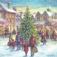 Χαρτοπετσέτες για ντεκουπάζ Christmas Market 1 τεμάχιο