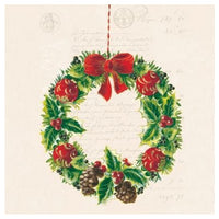 Χαρτοπετσέτες για ντεκουπάζ Christmas Wreath - 1 τεμάχιο