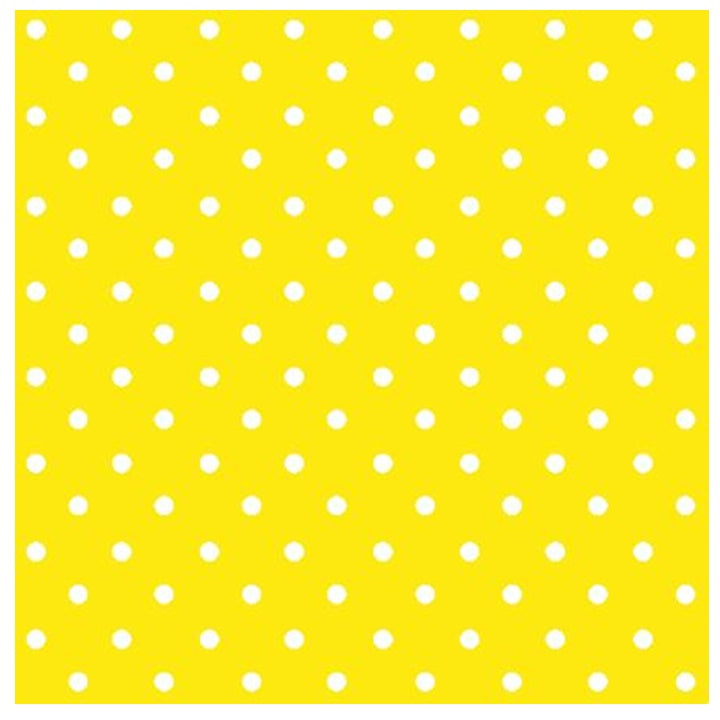 Χαρτοπετσέτες για ντεκουπάζ Yellow Dots - 1 τεμάχιο