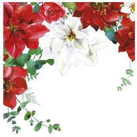 Χαρτοπετσέτες για ντεκουπάζ Christmas Flowers 1 τεμάχιο